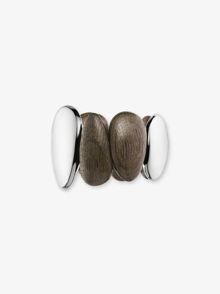 Monies Anniversary bracelet: bog oak, sterling silver