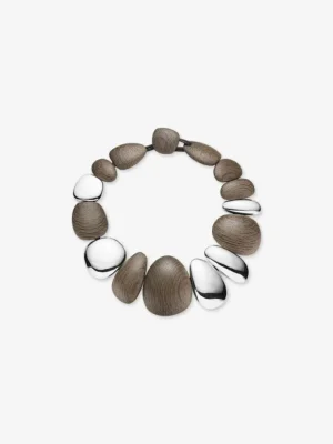 Monies Anniversary necklace: bog oak, sterling silver