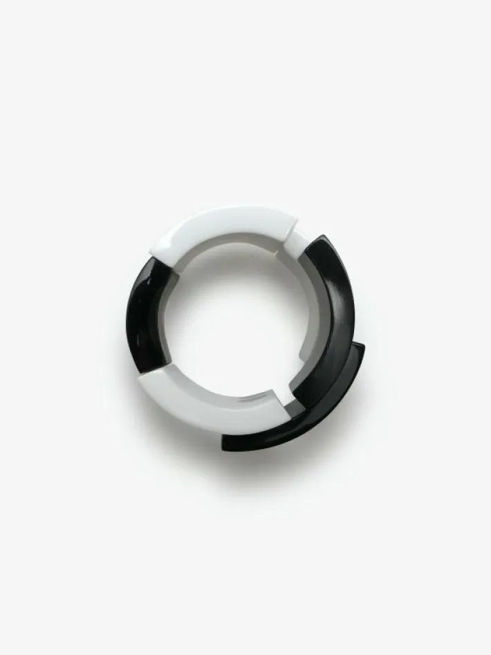 Monies Blake bracelet: black/white acrylic