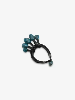 Monies Bracelet: apatite, leather