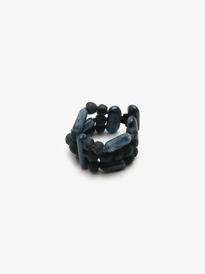 Monies Bracelet: kyanite, glass beads