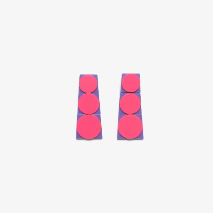 Monies Cicely stud earring pink