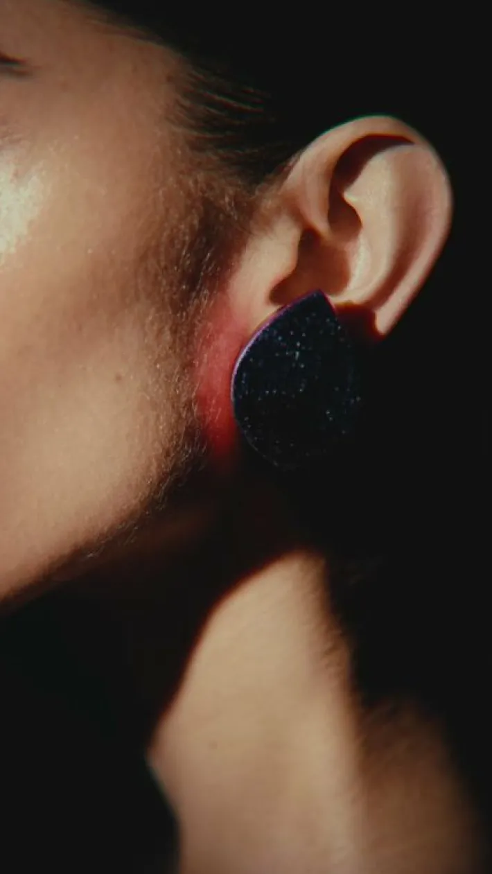 Monies Cleo earring: multicolor foil