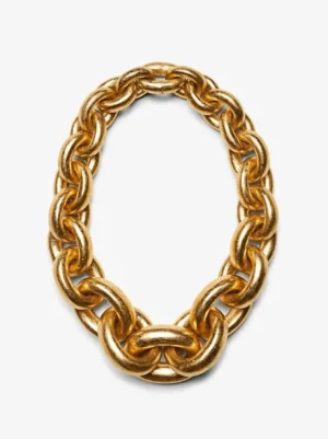 Monies Delhi necklace gold foil