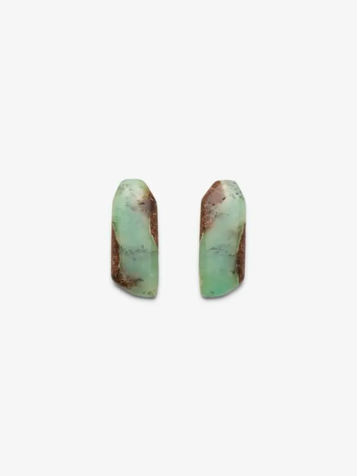 Monies Earring: chrysoprase