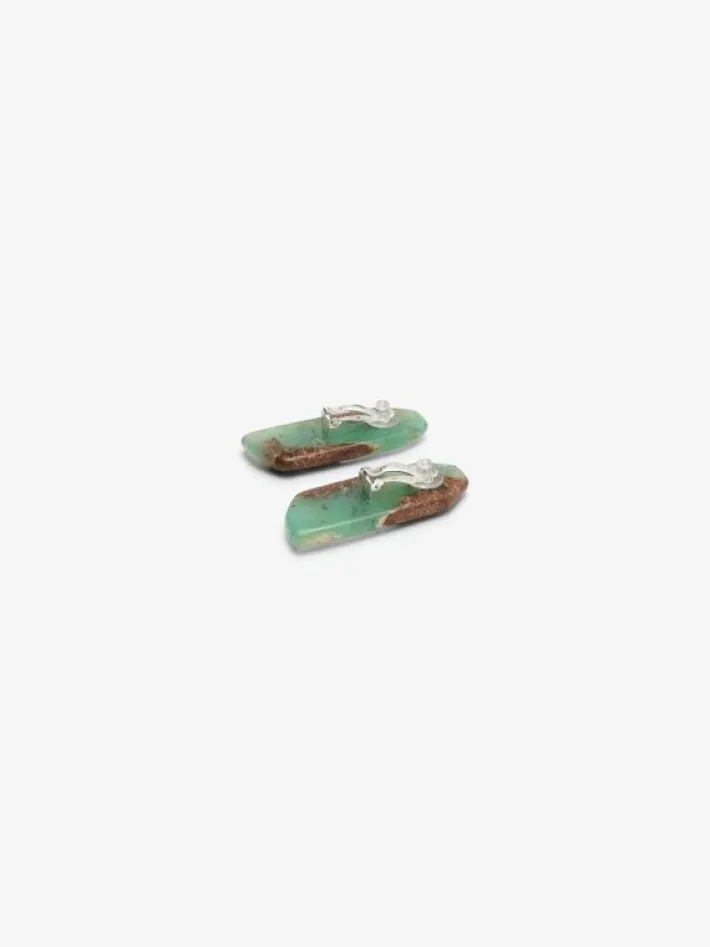 Monies Earring: chrysoprase