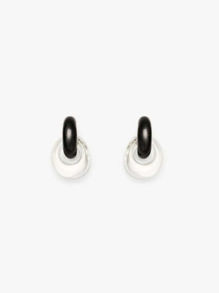 Monies Havana earrings clear and black