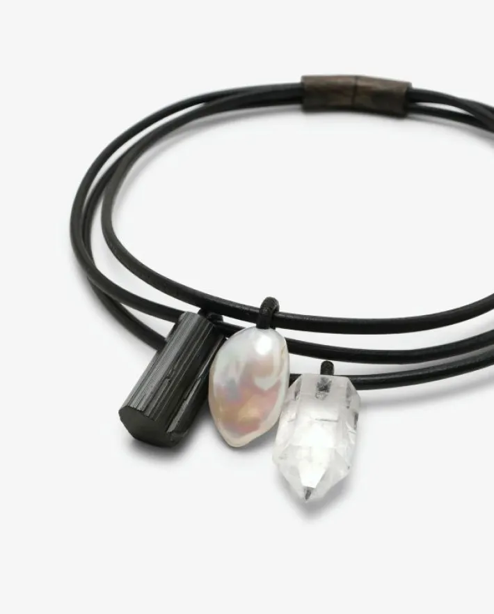 Monies Marbre necklace: mixed materials