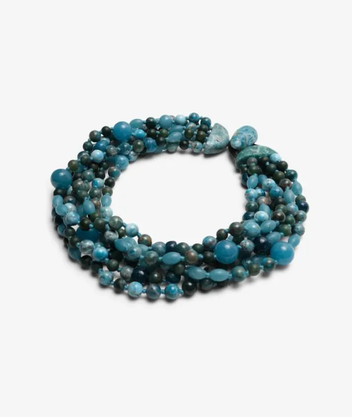 Monies Necklace: apatite, aquamarine