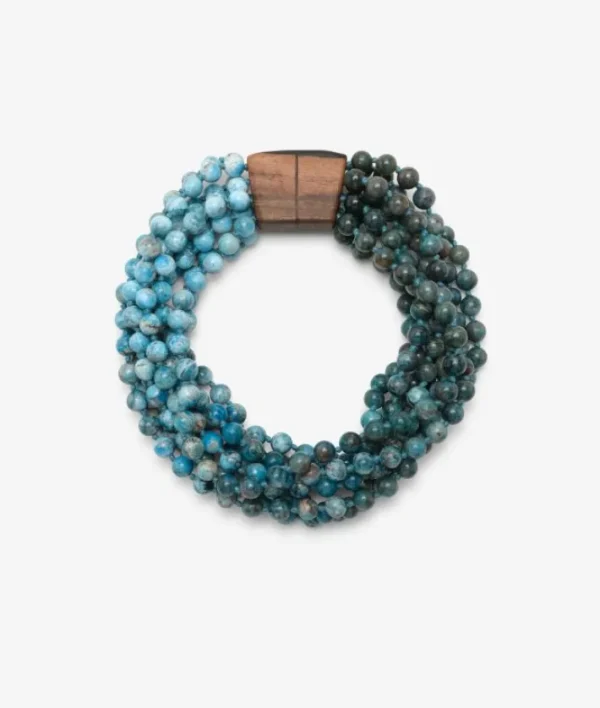 Monies Necklace: apatite, ebony