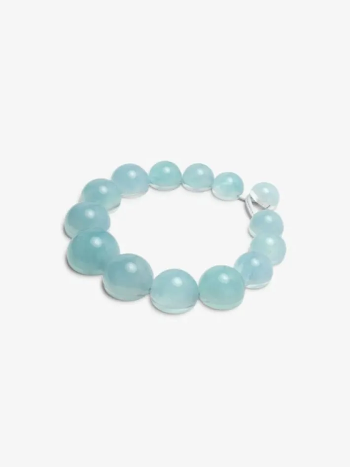 Monies Necklace: aquamarine, acrylic