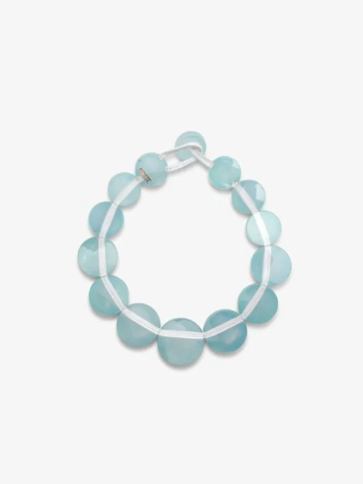 Monies Necklace: aquamarine, acrylic