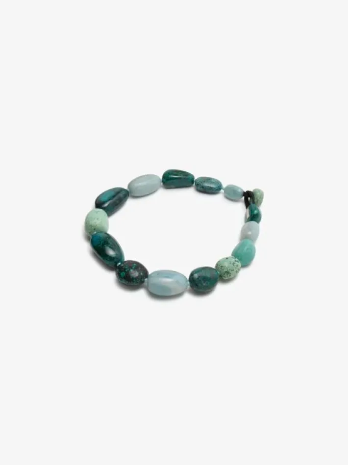 Monies Necklace: chrysocolla, turquoise, amazonite