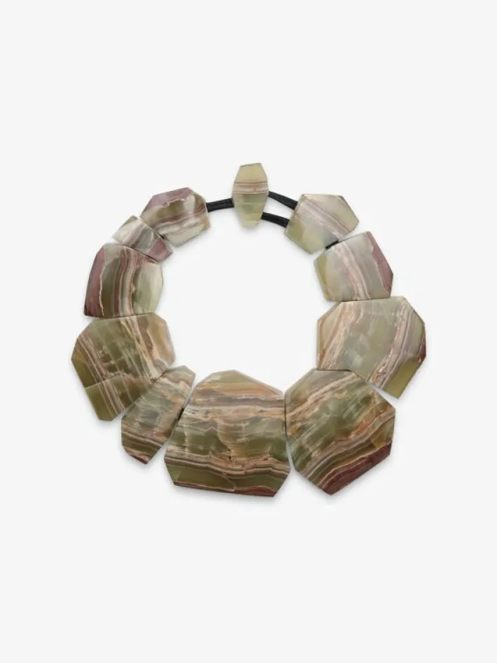 Monies Necklace: green onyx