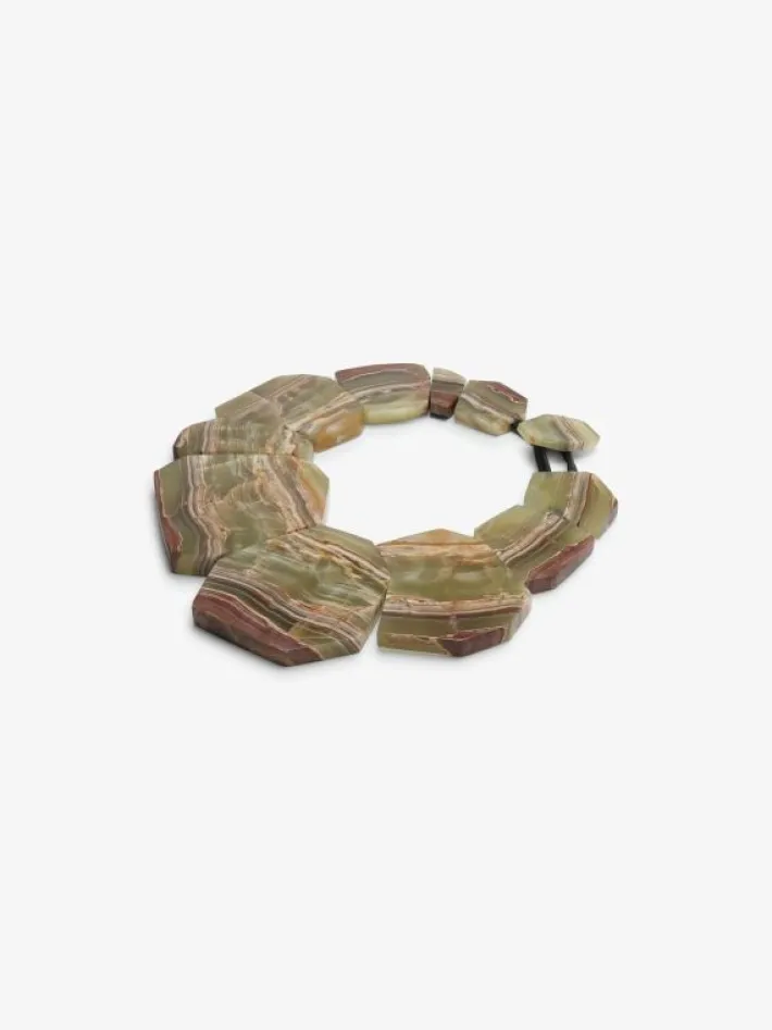 Monies Necklace: green onyx