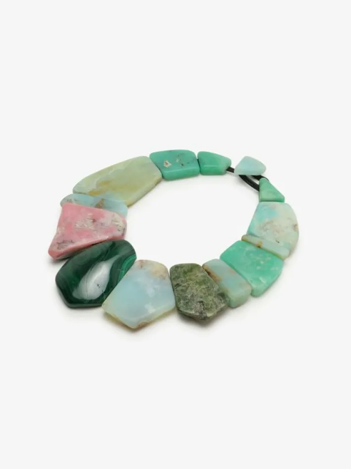 Monies Necklace: mixed gemstones
