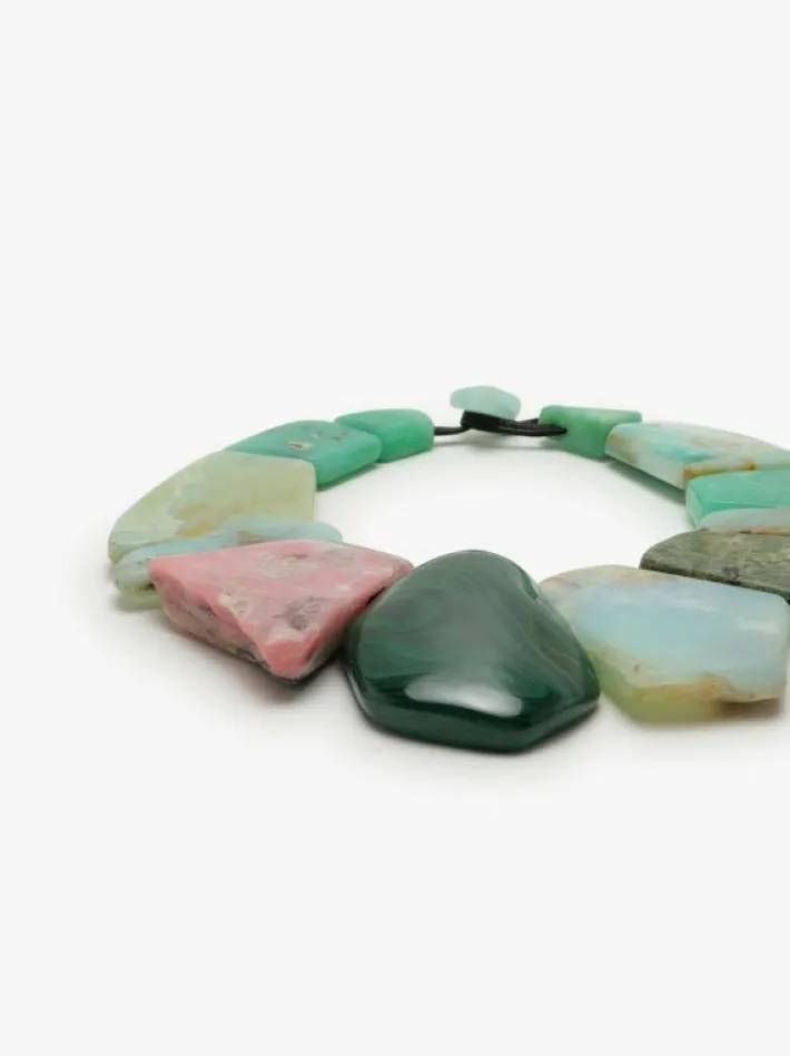Monies Necklace: mixed gemstones