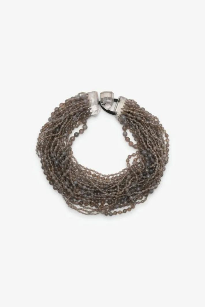 Monies Necklace: moonstone, mountain crystal