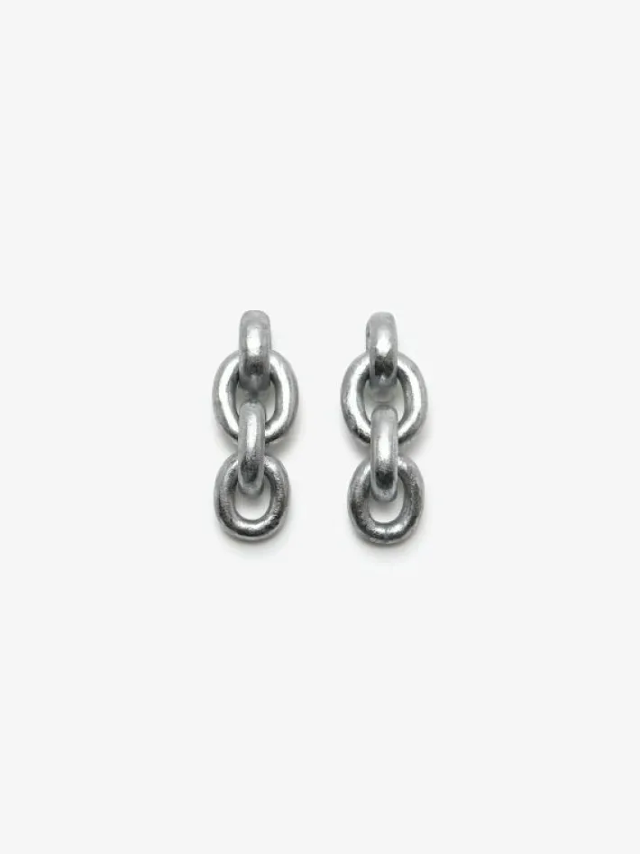 Monies Orbit earclips: silverfoil