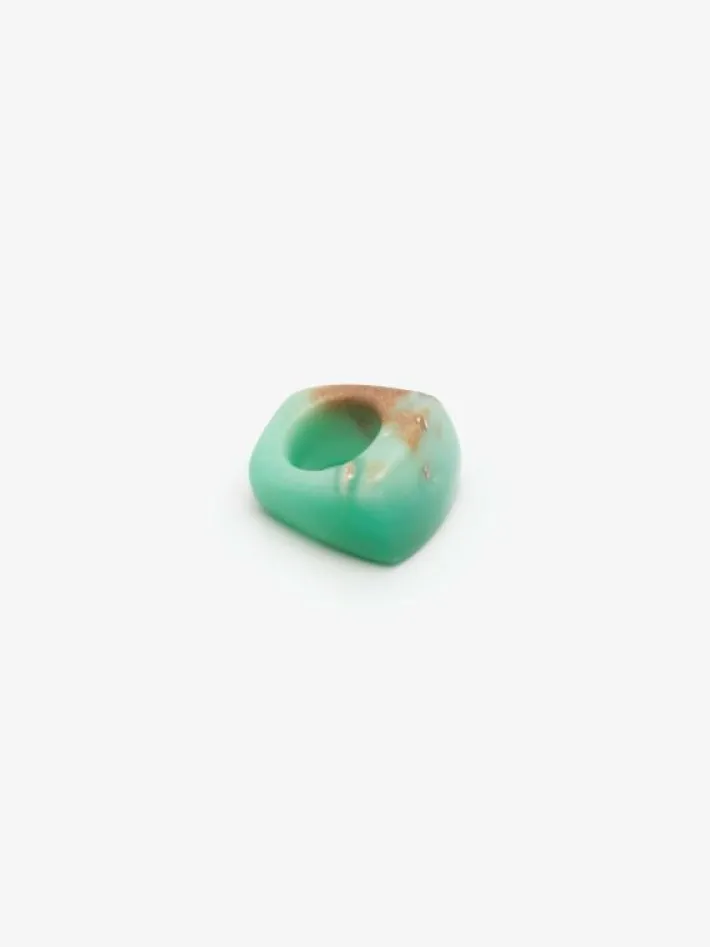 Monies Ring: chrysoprase