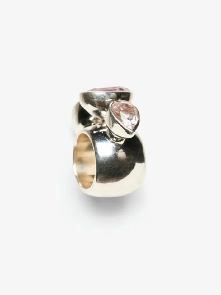 Monies Ring: sterling silver, amethyst