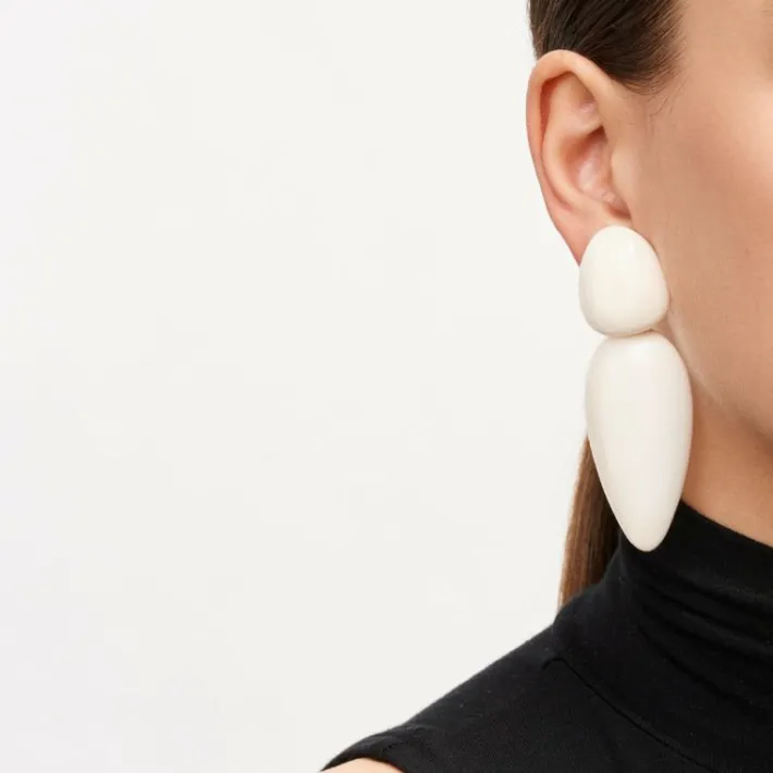 Monies Sao Paulo earrings: bone