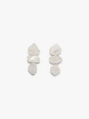 Monies Stud earrings: diamond quartz
