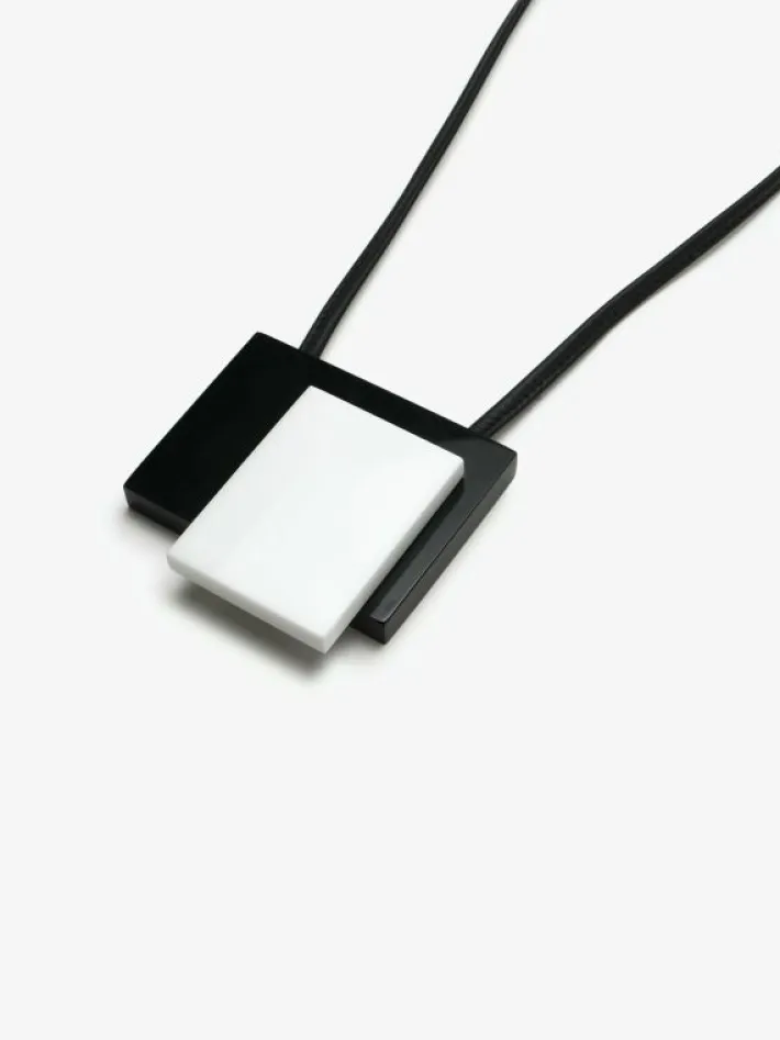 Monies Wera pendant: black/white acrylic