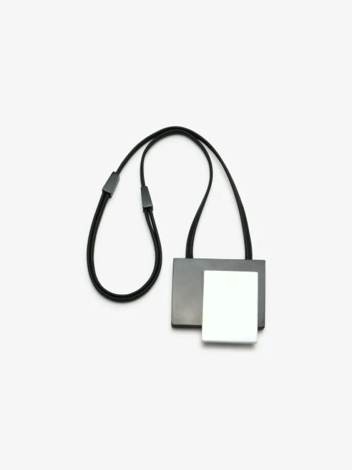 Monies Wera pendant: black/white acrylic